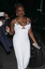 QUINTA BRUNSON Arrives at Kelly Rowland