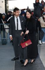 RACHEL BROSNAHAN Arrives at Thom Browne Fashion Show in New York 02/14/2024