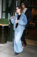REBECCA FERGUSON and Rory St. Clair Gainer Leaves Whitby Bar in New York 02/26/2024
