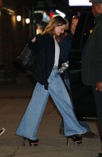 REBECCA FERGUSON Leaves Stephen Colbert Show in New York 02/26/2024