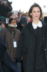 REBECCA HALL Arrives at Thom Browne Fashion Show in New York 02/14/2024