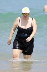 REBEL WILSON and RAMONA AGRUMA at Bondi Beach 02/28/2024
