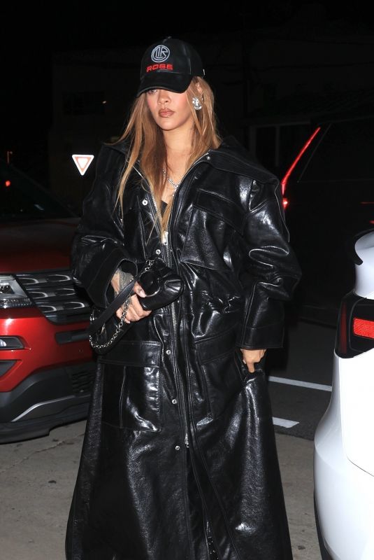 RIHANNA Out for Dinner at Giorgio Baldi in Santa Monica 02/03/2024