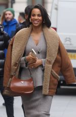 ROCEHELLE HUMES Arrives at Global Offices in London 02/07/2024