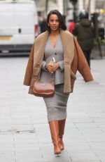 ROCEHELLE HUMES Arrives at Global Offices in London 02/07/2024
