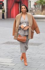 ROCEHELLE HUMES Arrives at Global Offices in London 02/07/2024