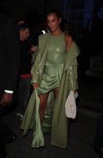ROCHELLE HUMES Arrives at British Vogue and Tiffany & Co BAFTA Afterparty in London 02/18/2024