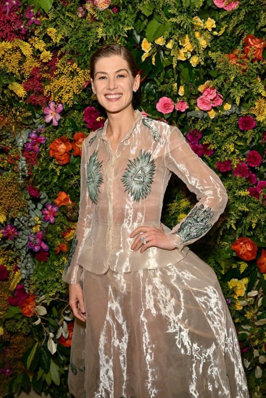 ROSAMUND PIKE at British Vogue and Tiffany & Co. Bafta Afterparty at Annabel’s in London 02/18/2024