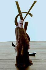 ROSE at Saint Laurent Womenswear Fall/Winter 2024-2025 Show at Paris Fashion Week 02/27/2024