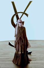 ROSE at Saint Laurent Womenswear Fall/Winter 2024-2025 Show at Paris Fashion Week 02/27/2024