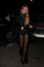 ROSIE HUNTINGTON-WHITELEY Arrives at British Vogue and Tiffany & Co BAFTA Afterparty in London 02/18/2024