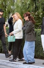 RUMER WILLIS and KATEY SAGAL Out at San Vicente Bungalows in West Hollywood 02/23/2024
