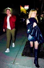 SABRINA CARPENTER Out for Dinner in Los Angeles 02/12/2024