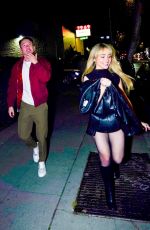 SABRINA CARPENTER Out for Dinner in Los Angeles 02/12/2024