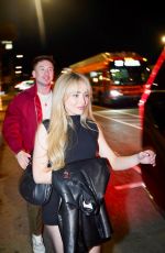 SABRINA CARPENTER Out for Dinner in Los Angeles 02/12/2024