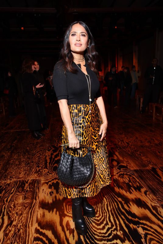 SALMA HAYEK at Bottega Veneta Fashion Show at Milan Fashion Week 02/24/2024