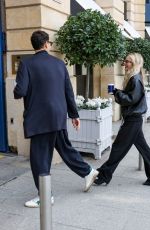 SAMARA WEAVING And Jimmy Warden Out for Coffee in Paris 02/27/2024