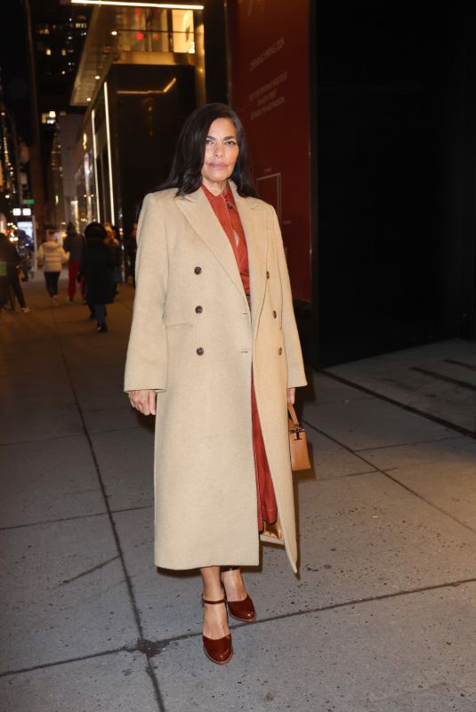 SARITA  CHOUDHURY Arrives at Tod’s Cocktail Party and Dinner at New York Ready to Wear Fashion Week 02/13/2024