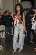 SAWEETIE Arrives at Fanatics Event in Las Vegas 02/10/2024