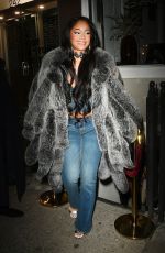 SAWEETIE Leaves The Mulberry Bar in New York 02/07/2024
