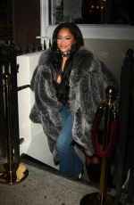 SAWEETIE Leaves The Mulberry Bar in New York 02/07/2024