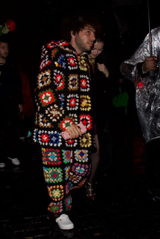 SELENA GOMEZ and Benny Blanco Arrives at Gucci’s Grammys After-Party at Chateau Marmont in Los Angeles 02/04/2024