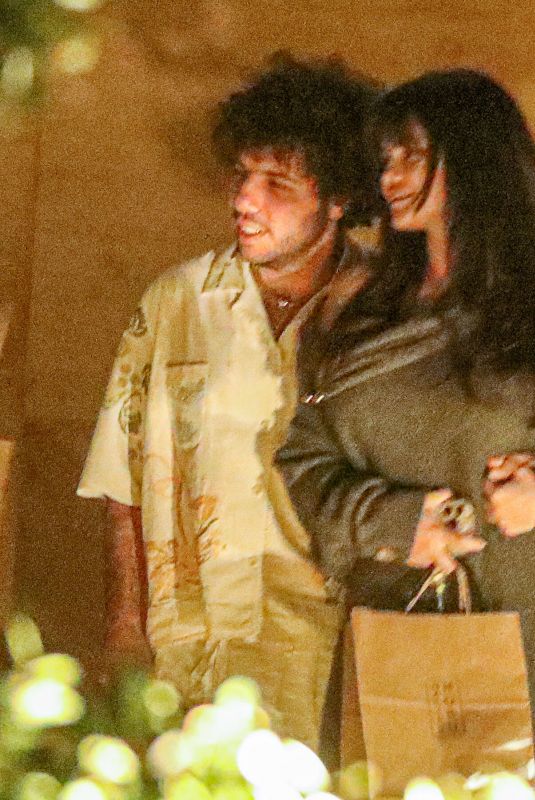 SELENA GOMEZ and Benny Blanco Arrives Out for Dinner at Nobu in Malibu 02/22/2024