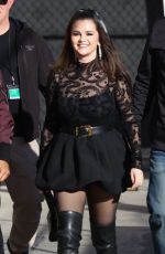 SELENA GOMEZ Arrives at Jimmy Kimmel Live in Los Angeles 02/23/2024
