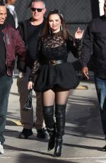 SELENA GOMEZ Arrives at Jimmy Kimmel Live in Los Angeles 02/23/2024