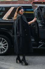 SERINDA SWAN Leaves Bowery Hotel in New York 02/12/2024