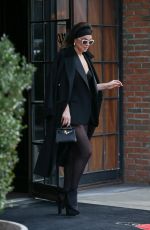 SERINDA SWAN Leaves Bowery Hotel in New York 02/12/2024