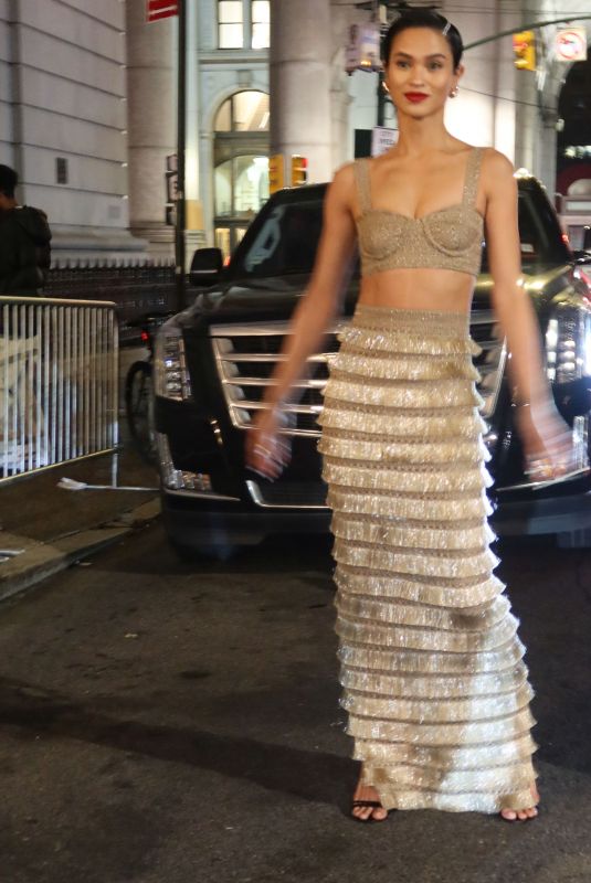 SHARINA GUTIERREZ Arrives at PatBo Show at New York Fashion Week 02/11/2024