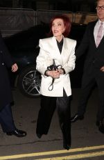 SHARON OSBOURNE Leaves Fortune Theatre in London 01/28/2024