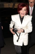 SHARON OSBOURNE Leaves Fortune Theatre in London 01/28/2024