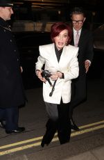 SHARON OSBOURNE Leaves Fortune Theatre in London 01/28/2024