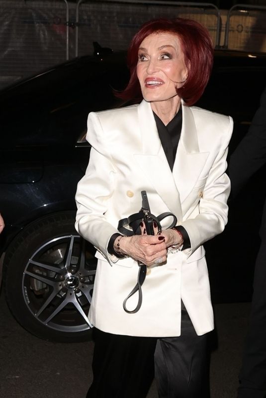 SHARON OSBOURNE Leaves Fortune Theatre in London 01/28/2024