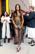 SISTINE STALLONE Arrives at Jason Wu Fashion Show in New York 02/11/2024