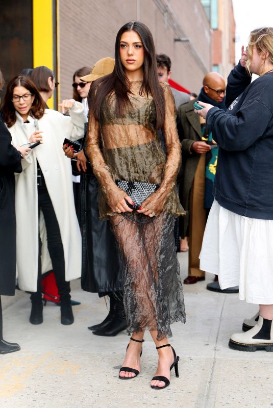 SISTINE STALLONE Arrives at Jason Wu Fashion Show in New York 02/11/2024