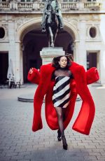 SOFIA CARSON at a Photoshoot, February 2024