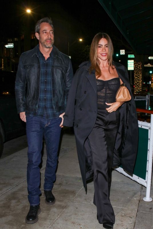 SOFIA VERGARA and Justin Saliman on a Dinner Date at Cipriani in Beverly Hills 02/01/2024