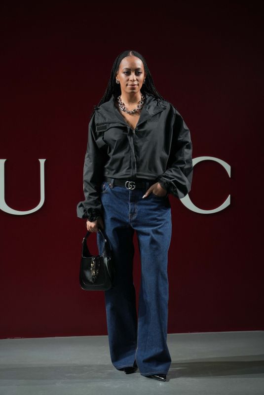 SOLANGE KNOWLES at Gucci Show at Milan Fashion Week 02/23/2024