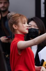SONG YUQI Arrives at Fendi Fashion Show in Milan 02/21/2024
