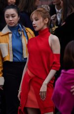 SONG YUQI Arrives at Fendi Fashion Show in Milan 02/21/2024