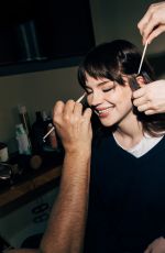 SOPHIE THATCHER Getting Ready for Coach Fashion Show, February 2024