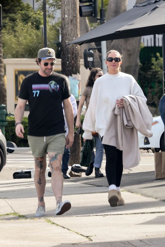 STASSI SCHROEDER and Beau Clark on a Lunch Date in Los Angeles 02/23/2024