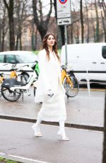 STEFANIE GIESINGER Arrives at Sportmax Fashion Show at Milan Fashion Week 02/23/2024