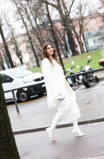 STEFANIE GIESINGER Arrives at Sportmax Fashion Show at Milan Fashion Week 02/23/2024