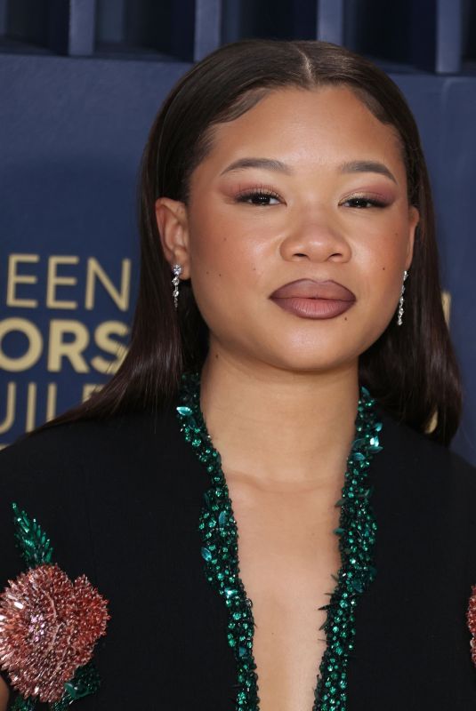 STORM REID at 30th Annual Screen Actors Guild Awards in Los Angeles 02/24/2024