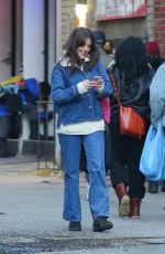 SURI CRUISE in Double Denim Out in New York 02/14/2024