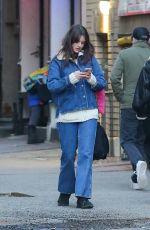 SURI CRUISE in Double Denim Out in New York 02/14/2024